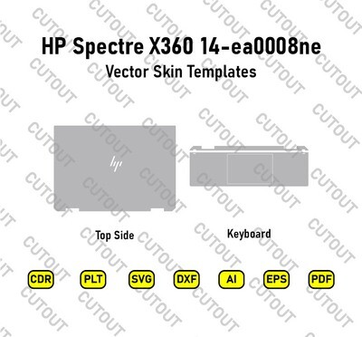 HP Specter X360 14-EA0008NE Vector Skin Cut Files