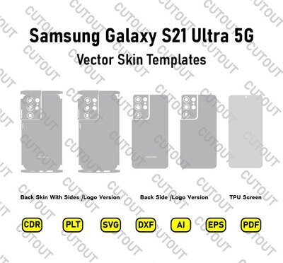 Samsung Galaxy S21 Ultra 5G Vector Skin Cut Files
