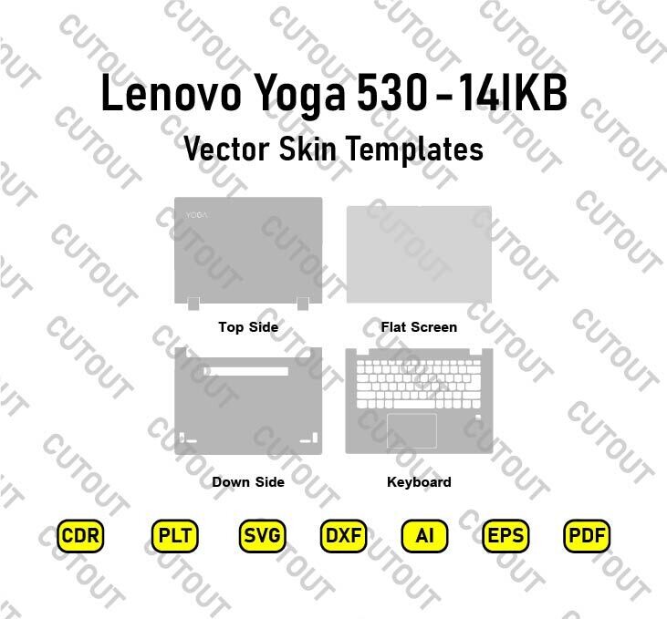 Lenovo Yoga 530 14IKB Vector Skin Cut Files