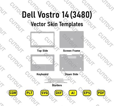 Dell Vostro 14 3480 Vector Skin Cut Files