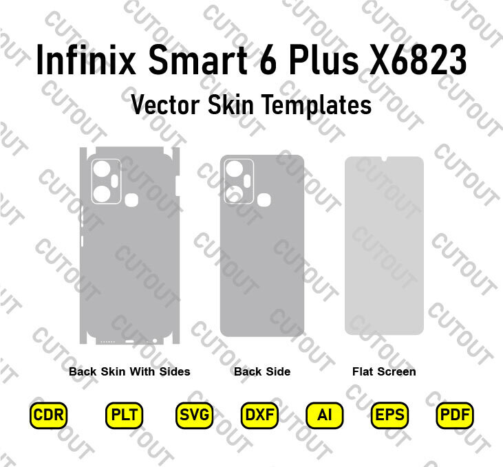 Infinix Smart 6 Plus X6823 Vector Skin Cut Files