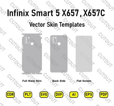 Infinix Smart 5 X657,X657C Vector Skin Cut Files