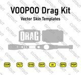 VOOPOO Drag Kit Plantillas de archivo de corte de piel vectorial