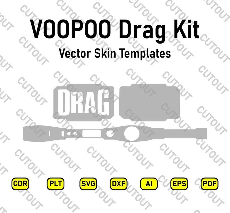 VOOPOO Drag Kit Vector Skin Cut File Templates