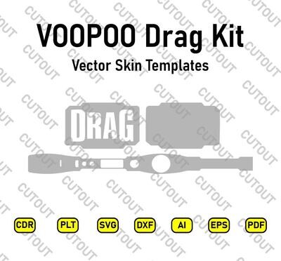 VOOPOO Drag Kit Vector Skin Cut File Templates