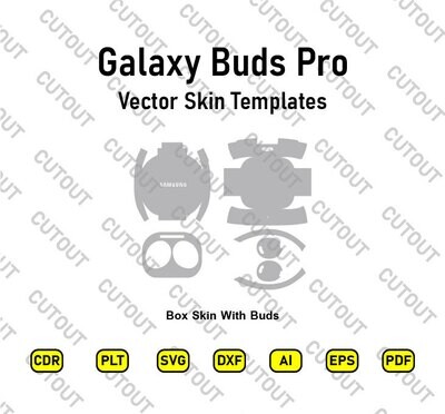 Galaxy Buds Pro Vector Skin Cut Files