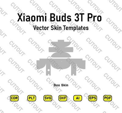 Xiaomi Buds 3T Pro Vector Skin Template Cut Files