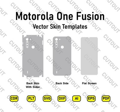 Motorola One Fusion Vector Skin Cut File Templates