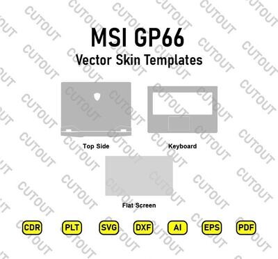 MSI GP66 MS-1543 Vector Skin Cut Files