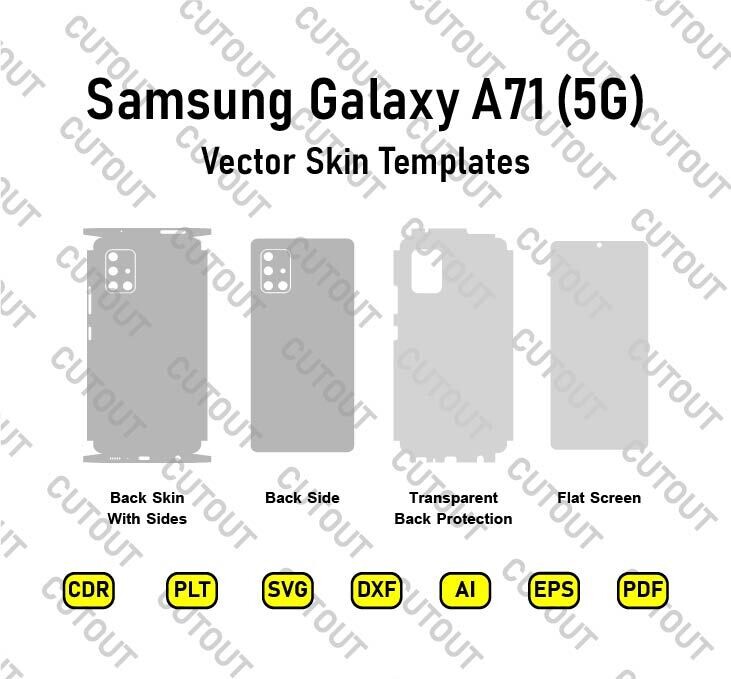 Samsung Galaxy A71 5G Vector Skin Cut Files