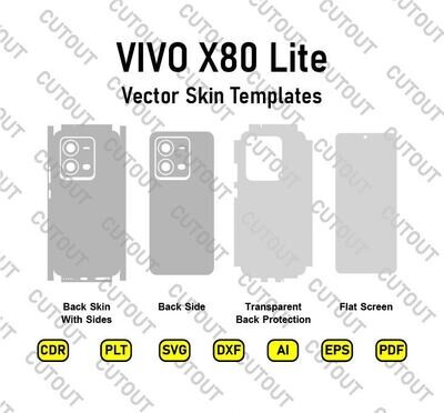 VIVO X80 Lite Vector Skin Cut File Templates