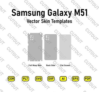 Samsung Galaxy M51 Vector Skin Cut Files