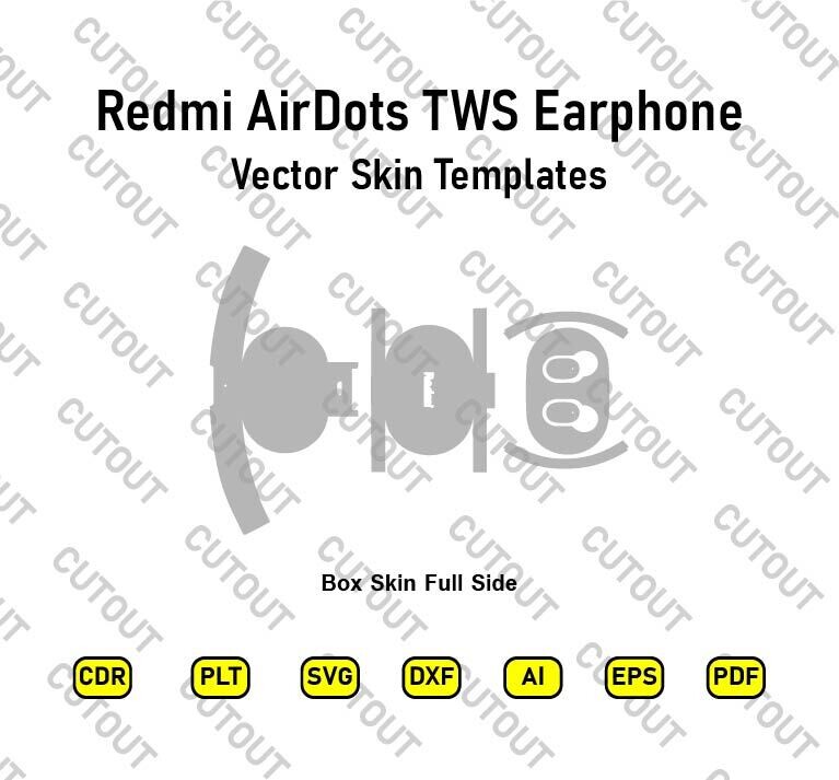 Xiaomi Redmi AirDots TWS-Kopfhörer-Vektor-Skin-Cut-Dateien