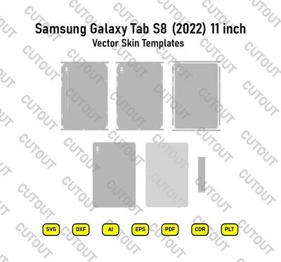 Samsung Galaxy Tab S8 (2022) Vector Skin Cut Files