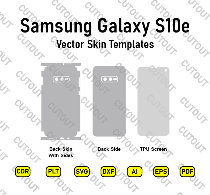 Samsung Galaxy S10e Vector Skin Cut Files