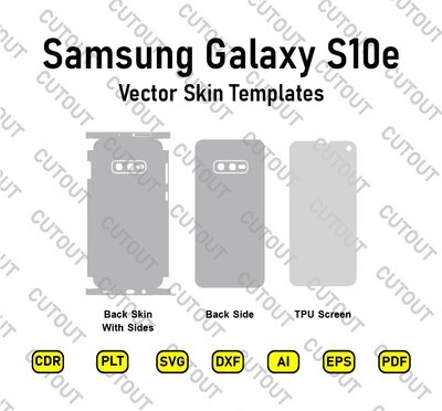 Samsung Galaxy S10e Vektor-Skin-Schnitt-dateien
