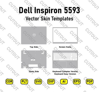 Dell Inspiron 5593 Vector Skin Cut Files
