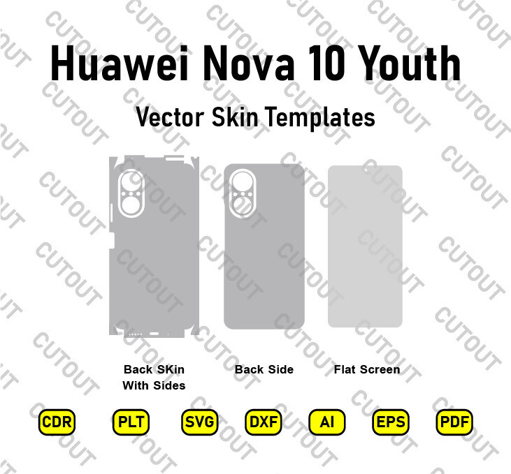 Huawei Nova 10 Youth Vector Skin Cut Files