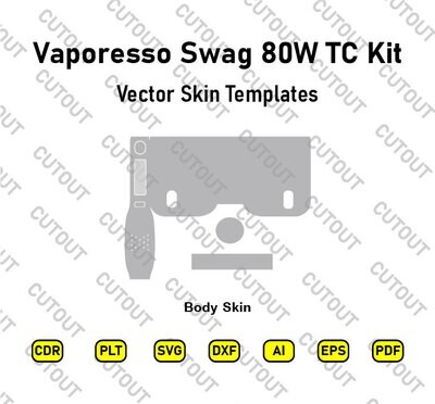 Vaporesso Swag 80W TC Kit Vector Skin Cut Files