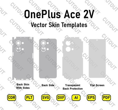 OnePlus Ace 2V Vector Skin Cut Files