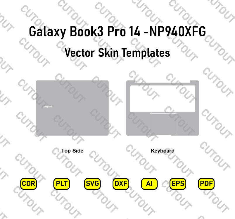 Galaxy Book 3 Pro 14-NP940XFG (2023) Skin Cut Files