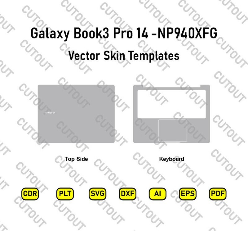 Galaxy Book 3 Pro 14-NP940XFG (2023) Skin Cut-Dateien