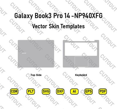 Galaxy Book 3 Pro 14-NP940XFG (2023) Archivos de corte de piel