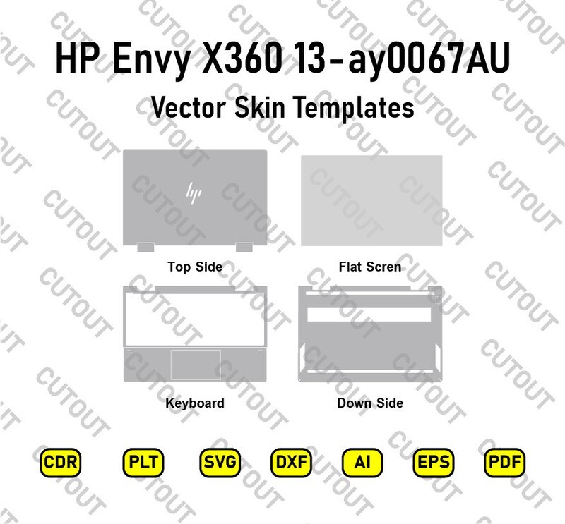 HP Envy x360 13-ay0067AU Vector Skin Cut Files