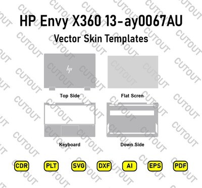 HP Envy x360 13-ay0067AU Vector Skin Cut Files