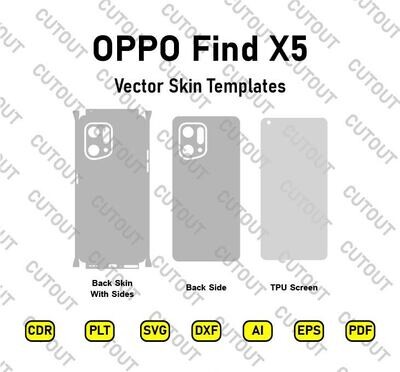 OPPO Find X5  Vector Skin Cut Files