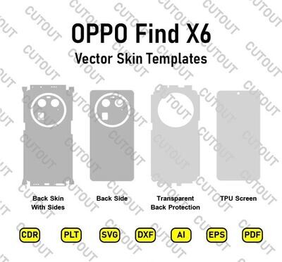 Oppo Find X6 Vector Skin Cut Files