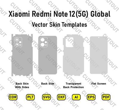 Xiaomi Redmi Note 12 (5G) Global Vector Skin Cut Files