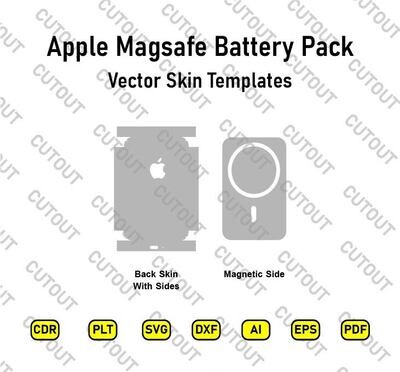 Apple Magsafe Battery Pack Vector Skin Cut Files