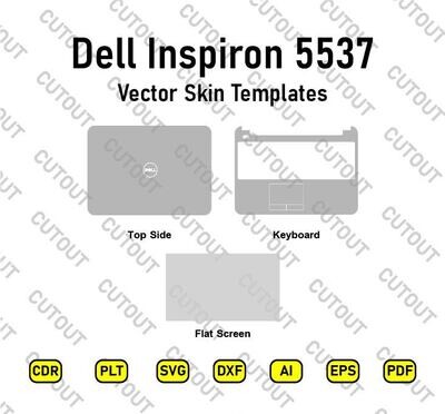 Archivos de corte de piel vectorial Dell Inspiron 5537