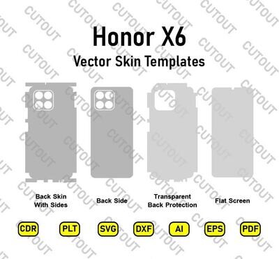 Honor X6 Vector Skin Cut Files