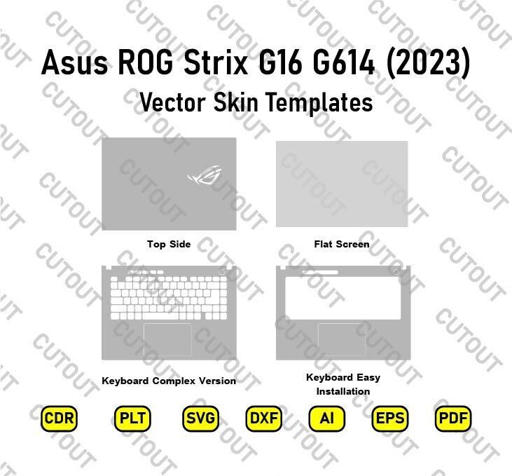 ASUS ROG Strix G16 G614 (2023) Vector Skin Cut Files