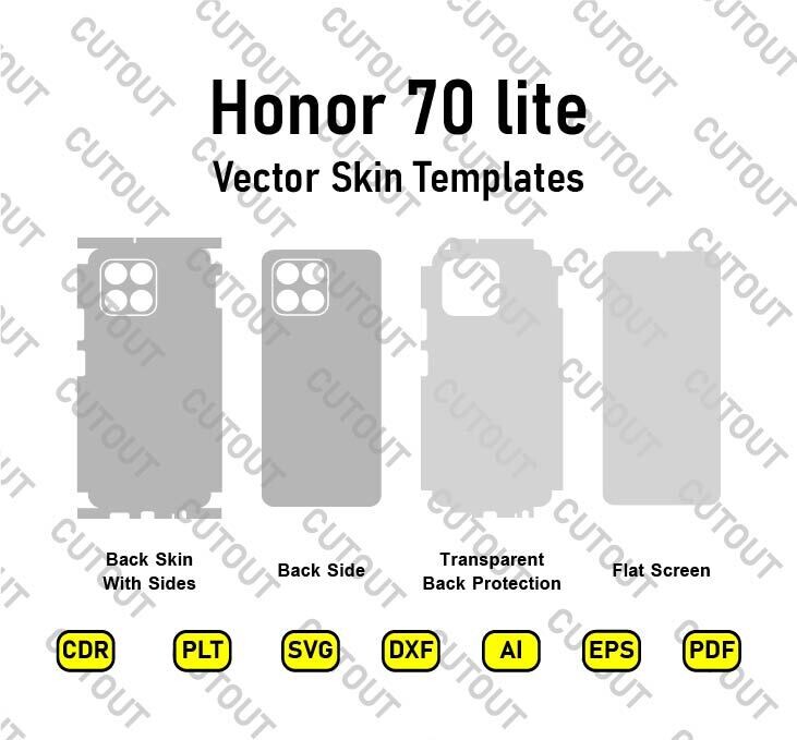 Honor 70 lite Vector Skin Cut Files