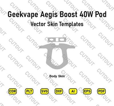 Geekvape Aegis Boost 40W Pod Mod Kit Vector Skin Cut Files