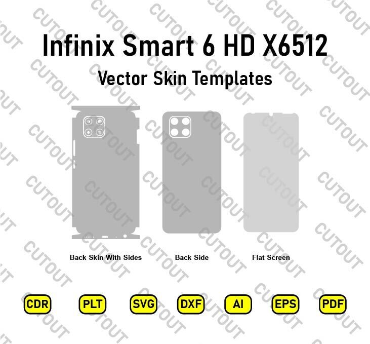 Infinix Smart 6 HD X6512 Vector Skin Cut Files