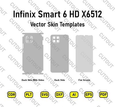 Infinix Smart 6 HD X6512 Vector Skin Cut Files