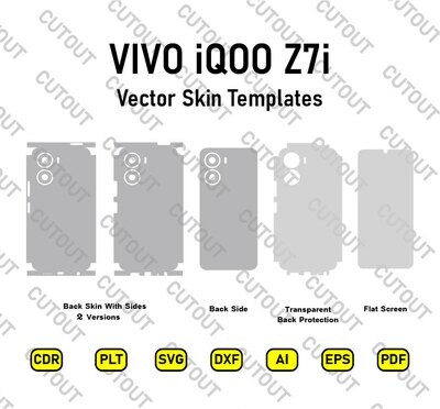 VIVO iQOO Z7i 5G Vector Skin Cut Files