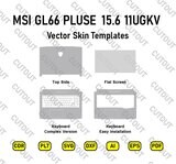 Archivos de corte de piel vectorial MSI GL66 Pulse 15.6 11UGKV 15.6