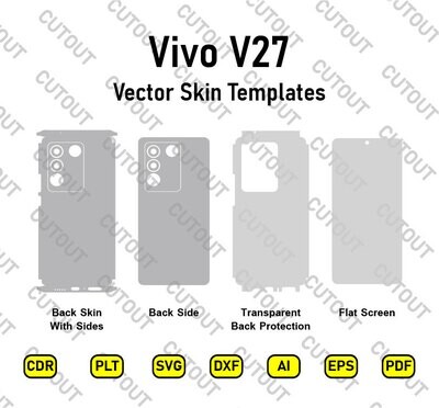 Vivo V27 Vector Skin Cut Files