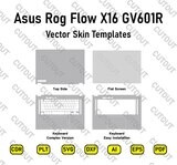 Archivos de corte de piel vectorial Asus Rog Flow X16 GV601R