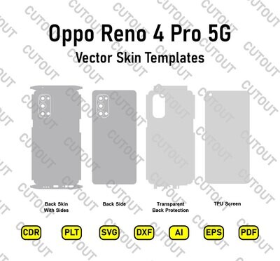 Oppo Reno 4 Pro 5G Vector Skin Cut Files