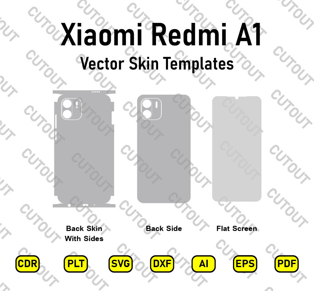 Xiaomi Redmi A1 Vector Skin Cut Files