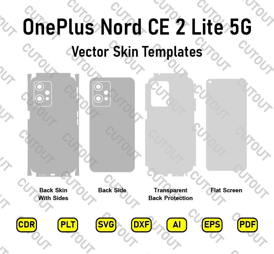 OnePlus Nord CE 2 Lite 5G Vector Skin Cut Files