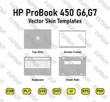 Archivos de corte de piel vectorial HP ProBook 450 G6,G7