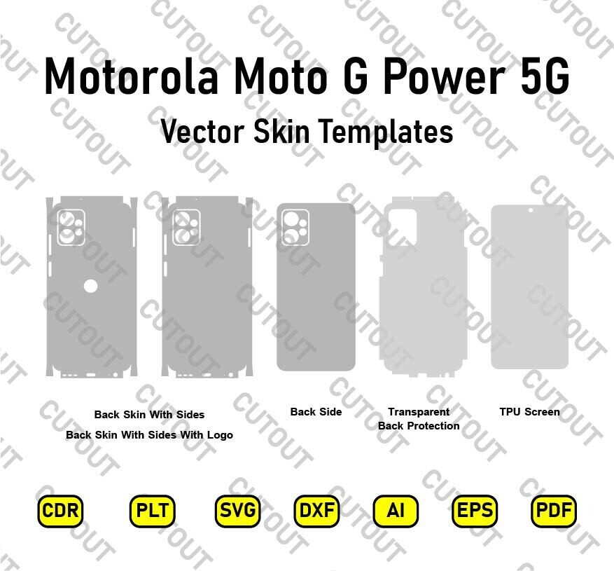 Motorola Moto G Power 5G Vector Skin Cut Files