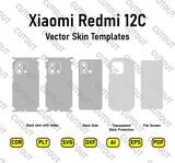 Archivos de corte de piel vectorial Xiaomi Redmi 12C